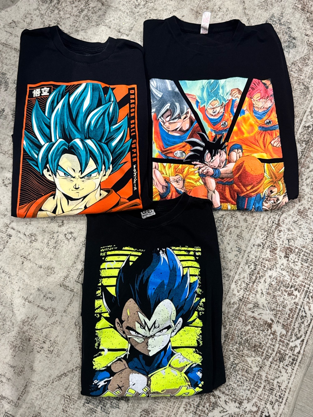 Dragon Ball Z / Super Graphic T-Shirt Bundle – Men's XL – 3 Shirts